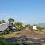 Construction materials including sand, aggregates, cement, steel, and industrial fillers used in modern building projects