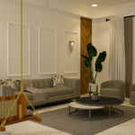 Modern house interior design showcasing contemporary interior architecture and elegant living spaces